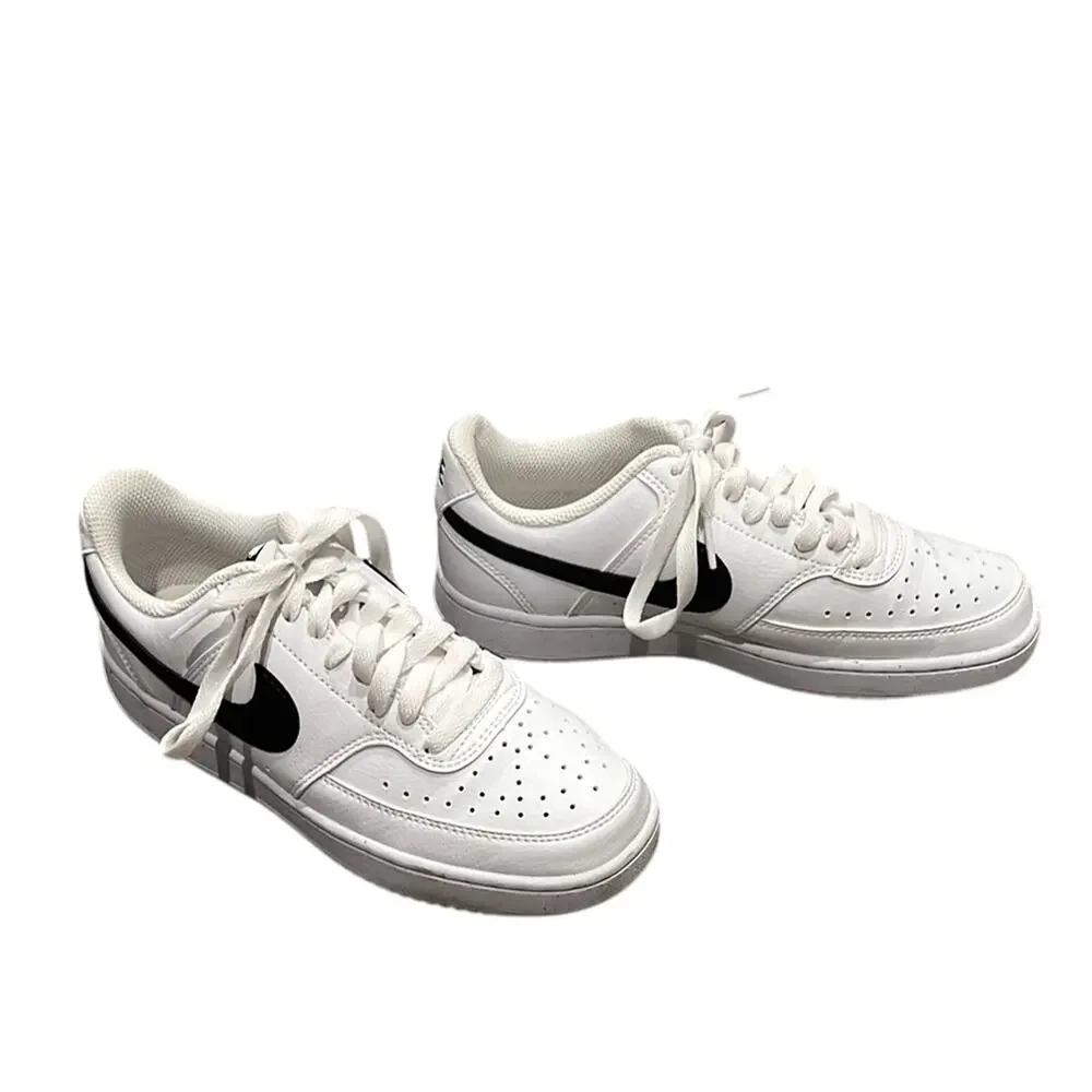 Nike Women's Footwear Court Vision Lo Nn White Black Size 7